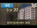 #CitiesSkylines - Top 20 - 16th January 2021 - i138