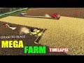 Farming Simulator 19| MEGA FARM [ TimeLapse ] - STRAW SILAGE!