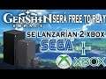 Genshin Impact será Free to Play - SALDRÁN 2 Xbox - SEGA + Microsoft