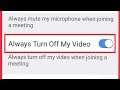 How To Always Turn On Off My Video Settings in Zoom Clouds Meetings