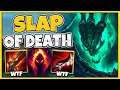 ONE AUTO ATTACK AND YOU'RE DEAD! FULL AD "SLAP OF DEATH" THRESH IS HILARIOUS!! - League of Legends