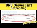 How To Fix DNS Server isn't Responding Problem - Simple Solution - 100% Solved
