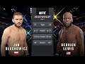Jan Błachowicz Vs. Derrick Lewis : UFC 4 Gameplay (Legendary Difficulty) (AI Vs AI) (PS4)