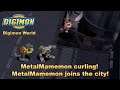 Digimon World HD Remaster Gameplay Part 37 - MetalMamemon curling! ~ MetalMamemon joins the city!