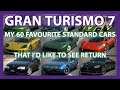 My 60 Favourite Standard Cars That I'd Like To See Return For Gran Turismo 7