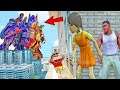 Franklin and Shinchan & Pinchan play HIDE AND KILL with Squid Game Doll In GTA 5