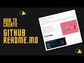 HOW TO CREATE GITHUB README (PROFILE)