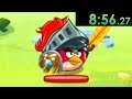 I tried speedrunning Angry Birds Epic and defeated enemies with a clever strategy