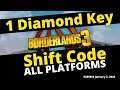 1 Diamond Key Borderlands 3 Shift Code - All Platforms - Expires January 3, 2022