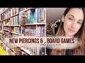 Got a new piercing & board game shopping! | Vlogmas 09