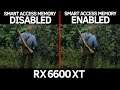 Smart Access Memory on vs off | R5 5600X - RX 6600 XT | 1080p | 1440p |