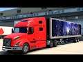Santa Claus camionero entregando regalos Navideños! Volvo VNL 780 American Truck Simulator