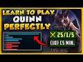 Rank 1 Quinn Shows You How To Play Quinn Perfectly To DOMINATE Solo Queue 🦅 (10 CS PER MINUTE)
