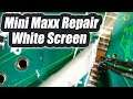 Using Pad strips to fix LCD connector with ripped traces. Mini Maxx tuner white screen Repair.