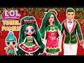 LOL Surprise DIY Family Tinsel Fun Craft With Barbie and Ken LOL Families Cupcake Squad