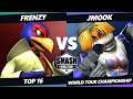 SWT Championship Top 16 - Frenzy (Falco) Vs. Jmook (Sheik) SSBM Melee Tournament