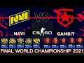 NAVI VS GAMBIT. FINAL WORLD CHAMPIONSHIP 2021. Game CSGO