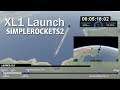 SimpleRockets 2: Space X style launch #3 (XL1 Com Sat)