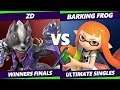 Smash Ultimate Tournament - ZD (Wolf) Vs. Barking_Frog (Inkling) S@X 339 SSBU Winners Finals