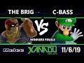 S@X 327 SSBM - The Brig (Captain Falcon) Vs. C-bass (Luigi) Smash Melee Winners Finals