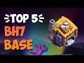 Top 5 Best BH7 Base With Link  (2021) | New Builder Hall 7 Base Link | Clash of Clans