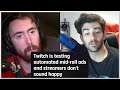 HASAN ON WHY TWITCH FORCING AD'S ON STREAMS IS BAD