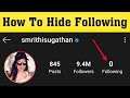 How To Hide Instagram Following List || Instagram Following List Hide Settings 2020