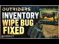 Outriders - SAFE TO PLAY? Inventory Wipe Fixed & Item Restoration News
