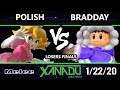 S@X 338 SSBM - Polish (Peach) Vs. bradday (Ice Climbers, Luigi) Smash Melee Losers Finals