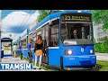 TRAMSIM MÜNCHEN: Mit der MVG-Tram auf der Linie 23: Aufrüsten und abfahren! | Straßenbahn Simulator