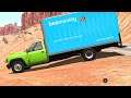 BeamNG Drive - D45 Box Truck Transporting Wood Planks Off Road in Utah