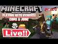 fun? Playing Minecraft BEDROCK HIVE w/ viewers! Adding! !join