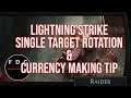 Lightning Strike Raider Single Target Rotation and Currency Making Tip POE 3.16 Scourge