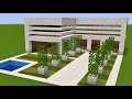 Minecraft - How to build a modern house with pool