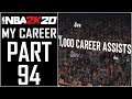 NBA 2K20 - My Career - Let's Play - Part 94 - "1,000 Career Assists"