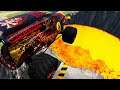 Beamng drive - Monster Truck Crashes & Destruction #13 | BeamNG-Destruction