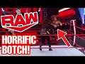 Horrific Botch During Nia Jax vs Kairi Sane From WWE Raw 4/20/20