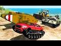 Tracked Vehicle War #1 - Who is Better? - Beamng drive