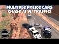 MULTIPLE COPS CHASING AI BAD GUY WITH TRAFFIC! BeamNG Drive
