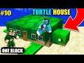 #10 | Minecraft | One Block | Oggy Make Turtle House With Jack | Minecraft Pe | In Hindi |