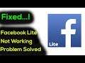 Fix "Facebook Lite" App Not Working Problem in Android | Facebook Lite App Not Opening Problem