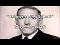“Hallowe'en in a Suburb” By H P  Lovecraft