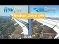 MS Flight Simulator 2020 vs Real Life | Landing to Heraklion, Crete in Greece | Wing view [HD]