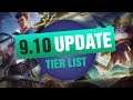 UPDATED League of Legends Mobalytics Patch 9.10 Tier List New OP Champions And Q&A
