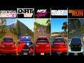 Mitsubishi Lancer Evolution X Comparison in Forza Horizon 4, NFS Heat, Dirt Rally, Project Cars 2