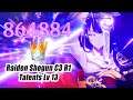 Raiden Shogun C3 R1 Talents 13 Crowned - Max Power Combo 865k DMG in Open World