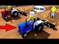 2 PLAYERS WORKING WITH A TRACTORS ON THE FARM in WOBBLY LIFE!!! (FARMERS OUTFIT UNLOCKED)