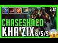 ChaseShaco - Kha'Zix vs. Evelynn Jungle - Patch 9.12 NA Ranked | RARE