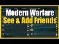 How to SEE Friends List and ADD Friends on Call of Duty Modern Warfare and WarZone (FAST METHOD!)
