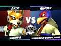 SWT Championship Group B - Ginger (Fox) Vs. Aklo (Fox) SSBM Melee Tournament